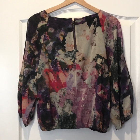 Silk top by Alice+Olivia, size M, multi colored - Picture 2 of 5